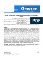 Machine Learning Based Crop Recommendation System For Local Farmers of Pakistan