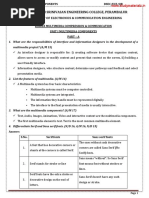 EC8002 Multimedia Compression and Communication Notes 1