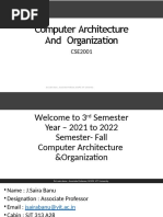 1-1introduction To Computer Systems - Overview of Organization and Architecture - Functional Components-02!08!202