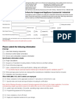 Sub-form for Unapproved Appliance Commercial  Industrial1