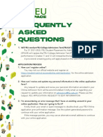 Frequently Asked Questions: Will FEU Conduct FEU College Admissions Test (FEUCAT) For SY 2022-2023?