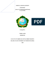 Critical Journal Review Linguistic Lecturer:: Dr. Sholihatul Hamidah Daulay, S. Ag., M. Hum