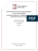 Mgt523 Organizational Development Case Analysis Sheet (GANESH NATARAJAN - Leading Innovation and Organizational Change at Zensar)