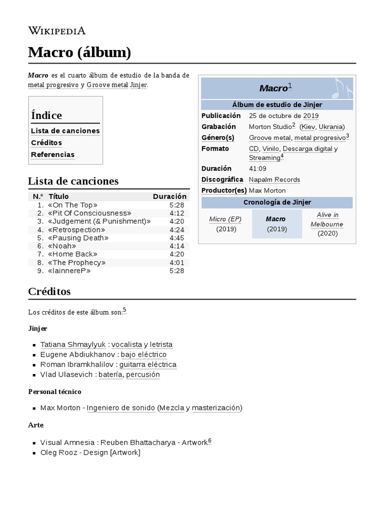 Macro (Álbum) PDF