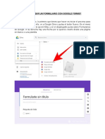 Cómo Crear Un Formulario Con Google Forms