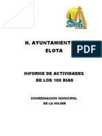 Informe de Los 100 Dias Ismujer 2011