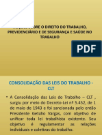 Direitos trabalhistas, previdenciários e segurança no trabalho