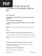 FAQ: HELP! My Spring MVC Controller Is Not Working. What To Do?