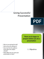 Giving Successful Presentation