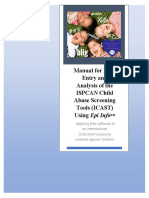 Manual For Data Entry and Analysis of The ISPCAN Child Abuse Screening Tools (ICAST) Using Epi Info