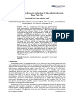 Blend of Polyhydroxyalkanoates Synthesized by Lipase Positive Bacteria From Plant Oils2019journal of Renewable Materials