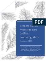 Preparación de Muestras para Análisis Cromatografico