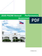 2020 Annual Performance Assessment Report