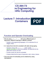 CS 294-73 Software Engineering For Scientific Computing