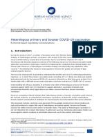 Heterologous Primary and Booster COVID-19 Vaccination: Evidence Based Regulatory Considerations