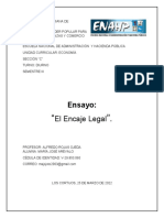 Ensayo Encaje Legal (Economía)