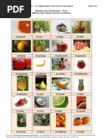 Download Spanish Food Vocabulary-Fruit by swatson033 SN56735077 doc pdf