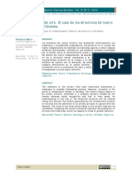 Los Trabajadores Del Arte. El Caso de Los Directores de Teatro Independiente en Córdoba