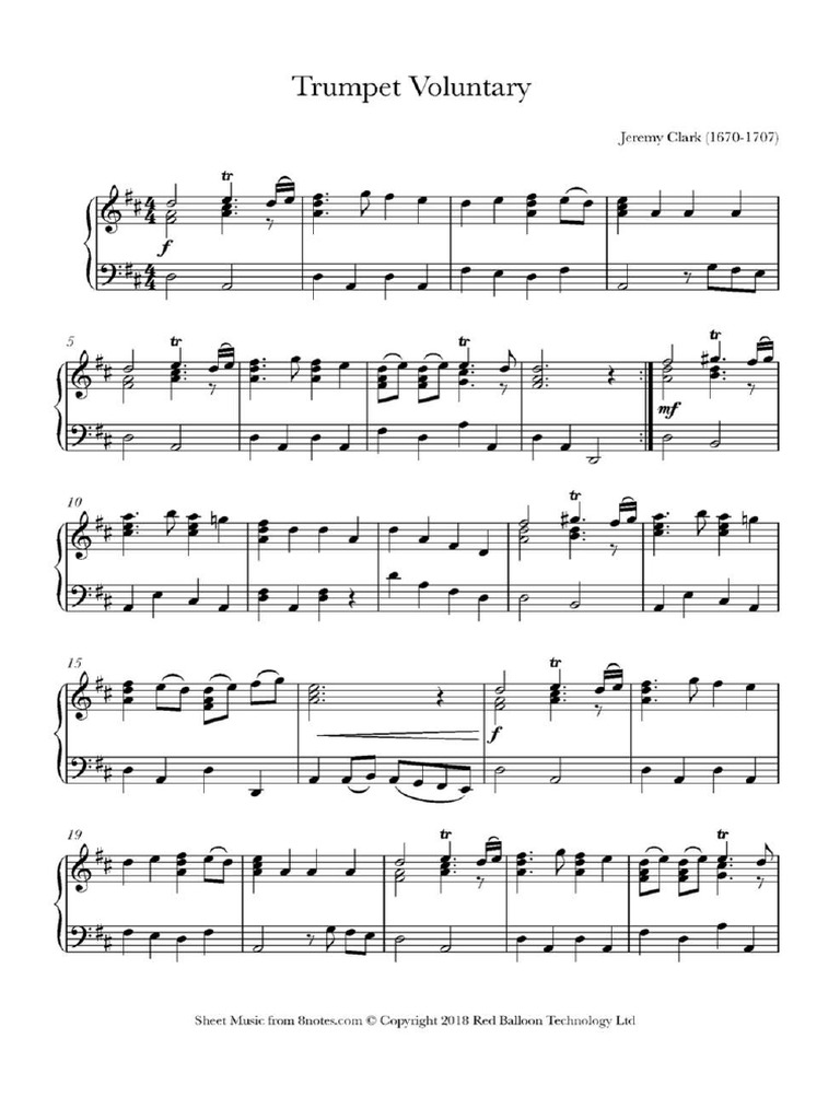 Trumpet Voluntary PDF