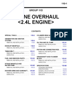 Engine Overhaul : Group 11D