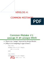 Verilog 4: Common Mistakes