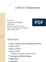 Wireless Power Transmission: Yogesh Chand Singhal