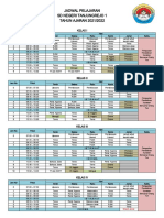 Jadwal Pelajaran Tahun Pelajaran 2021-2022