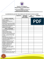 G4-Maasikaso-Classroom Evaluation Tool-Checklist For Face To Face Classes