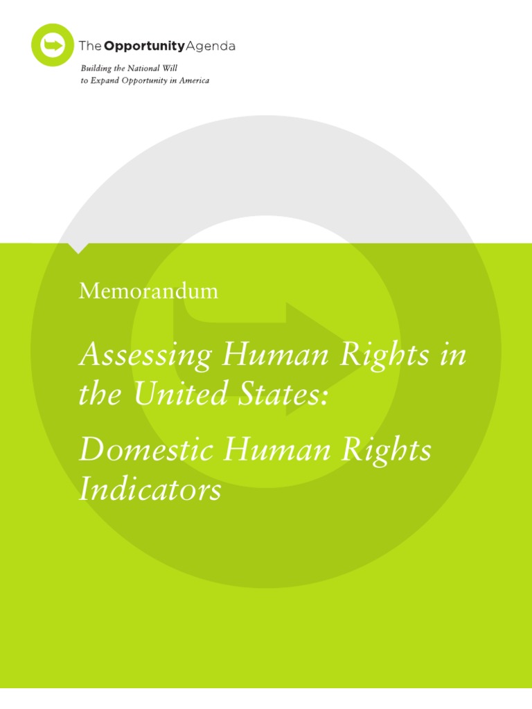 Domestic Human Rights Indicators v4 PDF Human Rights Non