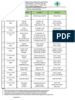 Jadwal Posy Bulanan 2022