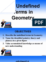 The Undefined Terms in Geometry