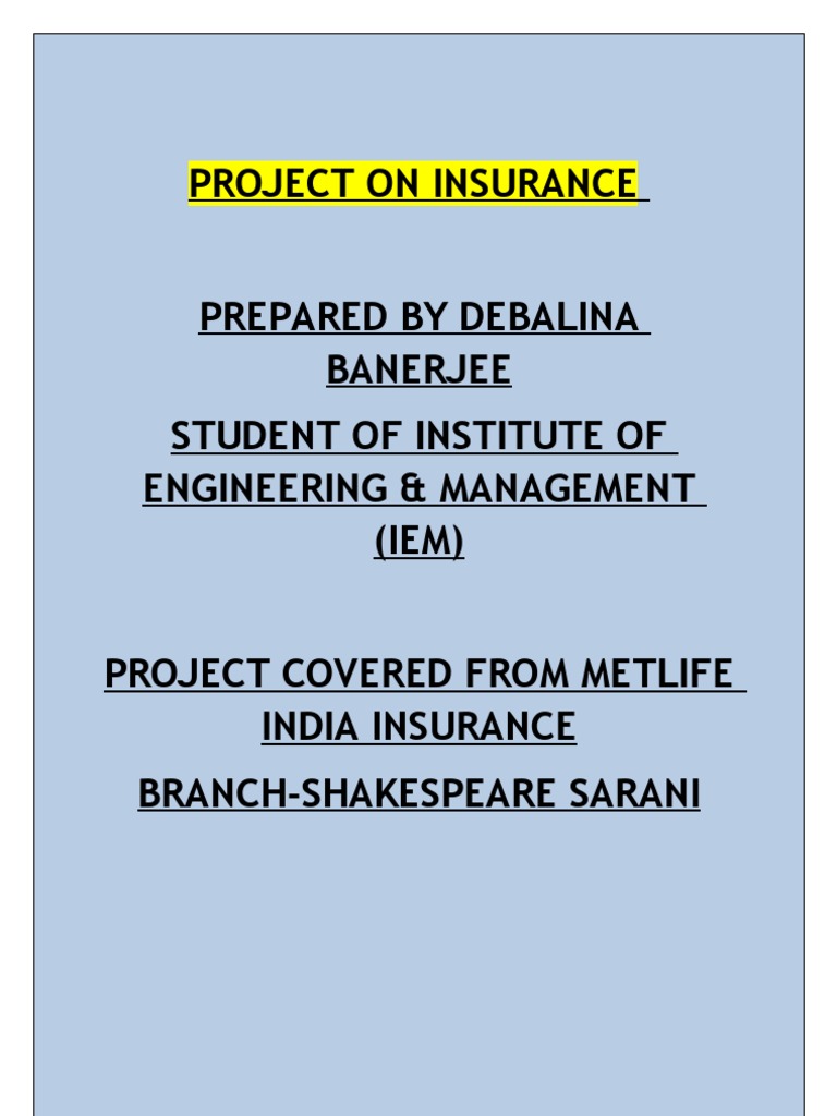 Insurance All | PDF | Met Life | Insurance