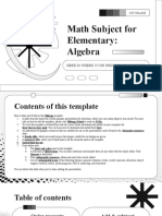 Math Subject For Elementary 1st Grade Algebra