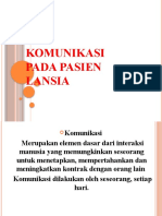 Komunikasi Lansia