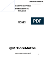 Money: Wjec Mathematics