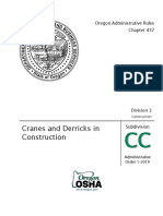 Cranes and Derricks in Construction: Oregon Administrative Rules