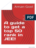 A Guide To Get A Top 50 Rank in JEE Advanced