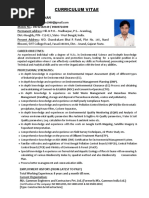 Curriculum Vitae: Mr. Biswarup Khan