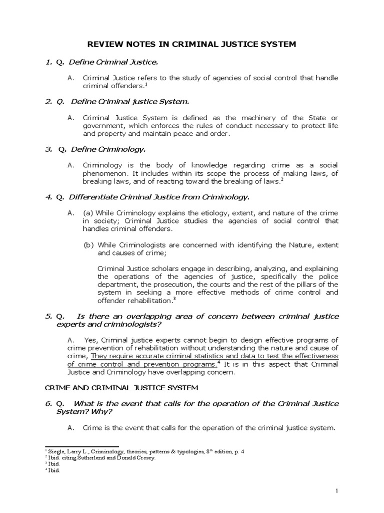 Overview of Criminal Justice System | PDF | Burden Of Proof (Law ...