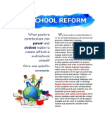 School Reform: What Positive Contributions Can