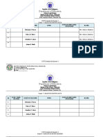 Department of Education: COT Schedule For Quarter 3 Grade 7 - Kasaysayan NG Asya