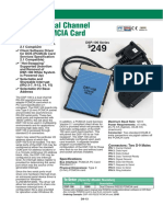 DSP-100 Dual Channel RS-232 PCMCIA Card