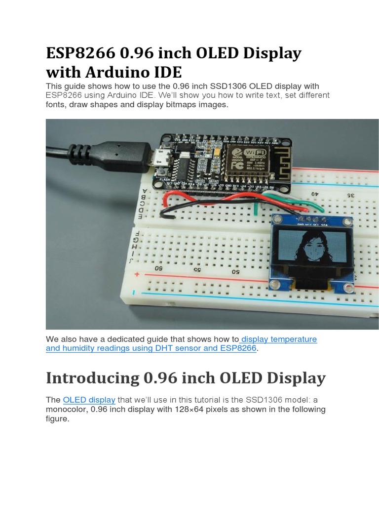 Esp8266 Oled | PDF | Typefaces | Arduino