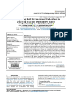 Investigating Built Environment Indicators To Develop A Local Walkability Index