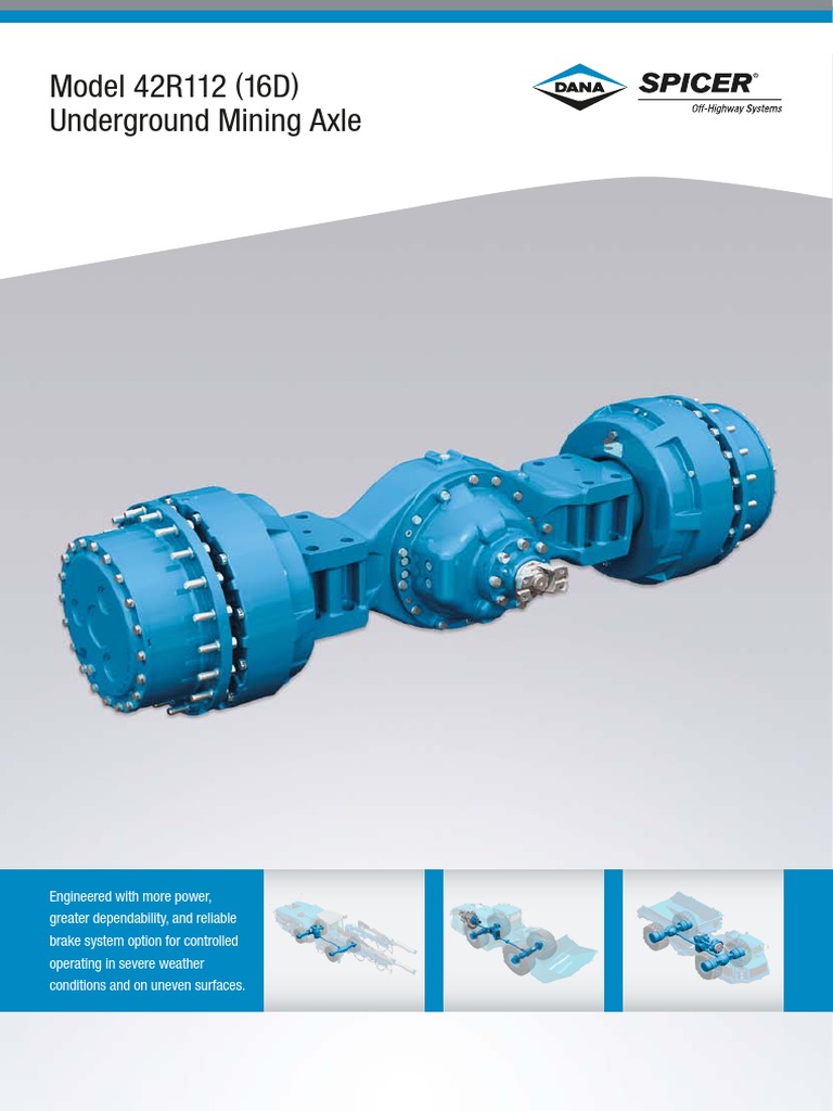 Model 42R112 (16D) Underground Mining Axle | PDF | Axle | Vehicle ...