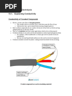 Key Concept Chapter 10 Electrolysis