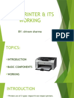 Laser Printer & Its Working: BY: Shivam Sharma