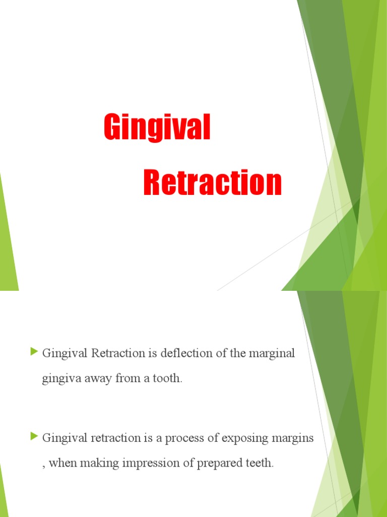 Gingival Retraction PDF Medical Specialties Clinical Medicine