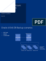 Oracle ASM On Azure: Backup Scenarios: Ravi Alwani Cameron Gardiner