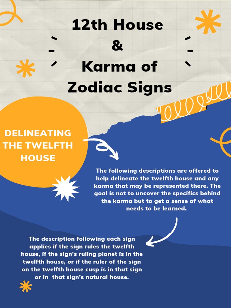 12th House &amp; Karma of Zodiac Signs: Delineating The Twelfth House 